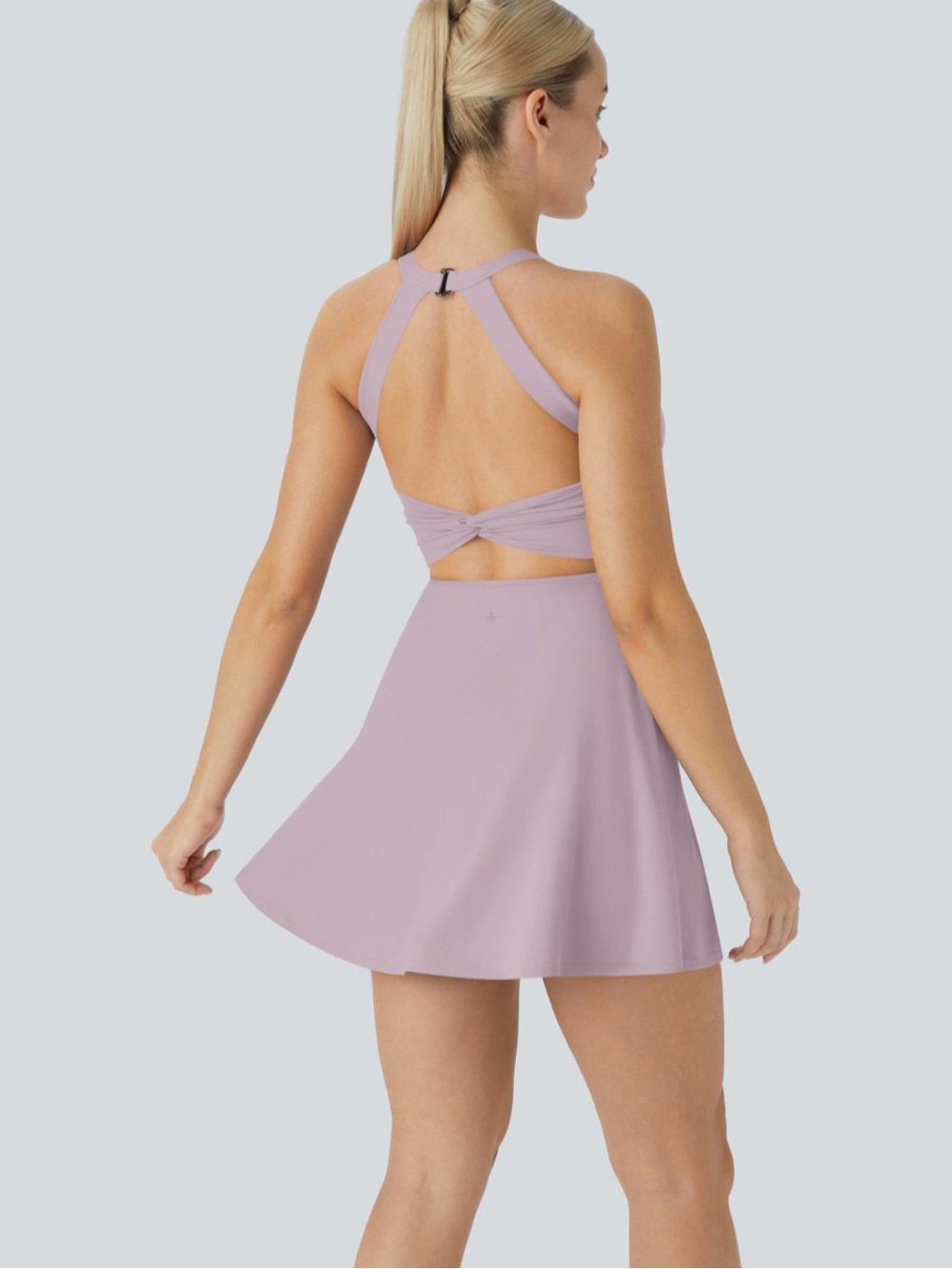 Haara SoftlyZero Airy Backless Twisted Cool Touch Dance Active Dress-Easy medium